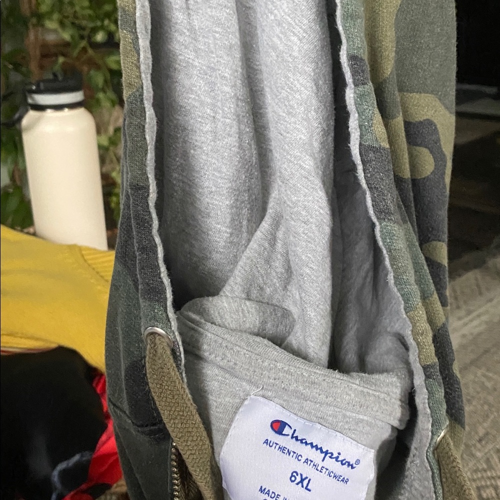 Champion Camouflage Full-Zip Hoodie Size 6X (501) - Picture 8 of 12